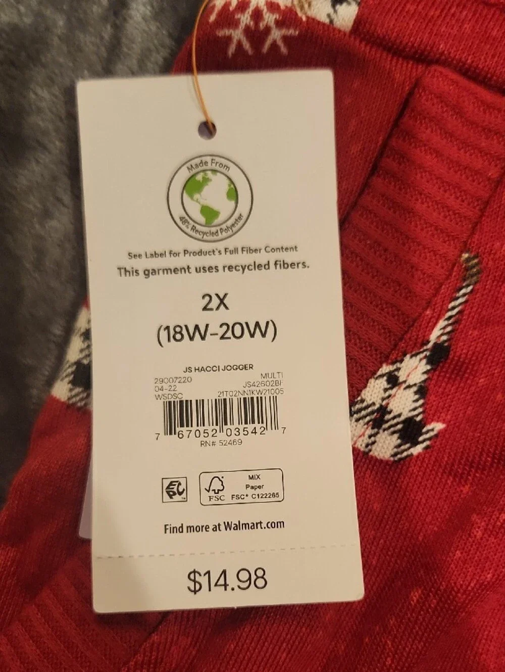 Joyspun cozy red